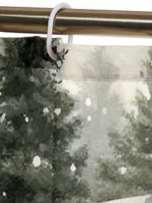 1 pièce/4 pièces Ensemble de rideaux de douche avec camion rouge vintage et sapin de Noël, rideau de douche imprimé avec 12 crochets, tapis de bain antidérapant, tapis en U et housse de siège de toilette ronde, ensemble de salle de bain pour toutes les occasions