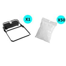 1/50个装可折叠不锈钢厨房水槽滤网，带沥水篮，悬挂式角落过滤器，用于过滤食物残渣和蔬菜，包含50个一次性滤袋 - 是家庭厨房收纳和乔迁新居的理想礼物，厨房水槽滤网，食物垃圾管理，厨房用品，厨房配件，厨房工具 - 彩色 - 查看 9