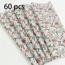 60/30/10 ورقة بنمط رجل الزنجبيل الكريسماسي - مقاس 50.8 * 35.56 سم بتصميم رجل الزنجبيل والنقاط المتداخلة، ورق خفيف الوزن للتغليف الحماية للهدايا والعناصر الهشة، ديكور عيد الميلاد (شرائط قصب السكر الزرقاء والنجوم)، زينة رجل الزنجبيل، تغليف احتفالي، طراز احتفالي، تغليف موسمي، ديكورات احتفالية، منظمو الحفلات - فلورال - مشاهدة 16