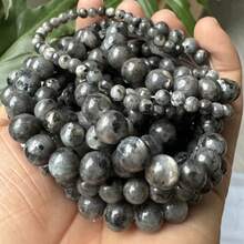 15 英寸 4/6/8/10 毫米天然石圆珠、紫水晶/虎眼石/黑曜石/玫瑰石英和其他天然材料，用于脉轮疗愈和 DIY 珠宝制作、手链、项链和工艺品 - 彩色 - 查看 15