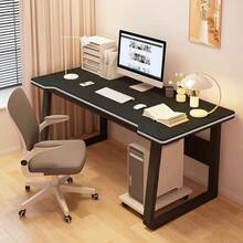 Computer Desk Desktop Gaming Desk Rectangular Desk Student Home Writing Desk Simple Rental House Gaming Table - Black - View 1