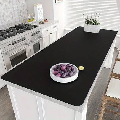 1pc Extra Large Silicone Table Mat - Heat Resistant, Non-Slip, & Absorbent Kitchen Dining Desk Pad For Countertops, Bathroom, Office - Easy Clean Tech Fabric Surface Protector