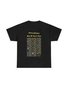 Max Stats Old School Runescape T-Shirt 99 Problems But XP Ain't One, OSRS Merch Shirt, Gift Idea Top - màu đen - Xem 1