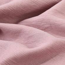 1pc Women's Classic Retro Solid Color Crinkle Breathable Soft Headscarf, Ladies' Versatile All-Season Fashion Headwrap, Multi-Functional Outdoor Windproof, Decorative Elegant Scarf, Shawl