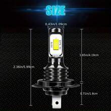 2 个 H7 LED 汽车前照灯灯泡 - 远光灯或近光灯，12V/24V，6000K 白色，适用于雾灯、日间行车灯！ - 2個 - 查看 6