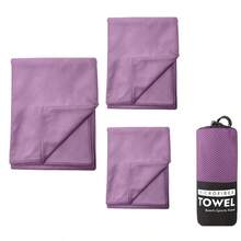 3pcs Superfine Fiber Quick-Drying Towels, Golf Towels, Golf Course Accessories, Soft And Comfortable Fitness Towels, Absorbent And Quick-Drying Outdoor Sports Towels, Suitable For Running, Fitness, Camping, Etc