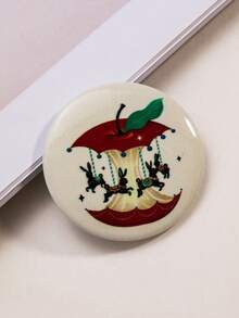 A And Personalized Printed Brooch, Fashionable Women's Jewelry, Hanging On Clothes, Bags, Etc