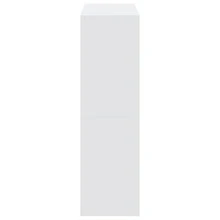 Libreria Larryhot bianca 102x32x108 cm in legno ingegnerizzato, resistente e durevole, facile da montare, stile decorativo, adattA, Per riporre soprammobili, statuette, libri, piccoli oggetti, ecc. - Bianco - Visualizzare 5