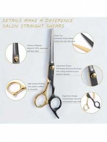 Profesjonalne nożyczki do strzyżenia włosów ze stali nierdzewnej, 15-centymetrowe nożyczki fryzjerskie, ergonomiczny uchwyt antypoślizgowy i regulowane naprężenie, do salonu i użytku domowego, idealny prezent dla fryzjerów, barberów, stylistów, akcesoriów fryzjerskich, narzędzi do pielęgnacji zwierząt, opływowy kształt nożyczek, polerowana powierzchnia, sprzęt do pielęgnacji włosów, precyzyjne narzędzia tnące, ostre ostrza.