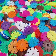 200/120 件彩色塑料积木套装 - 编号字母、雪花等 - 万圣节和圣诞节的理想节日礼物，益智玩具|充满活力的装饰|塑料，积木玩具 - 彩色 - 查看 4