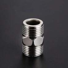 1pc Universal 1/2" Stainless Steel Threaded Quick Connect Fitting, Leak-Proof Water Pipe Connector