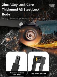 WEST BIKING 680mm Bike Lock - Portable Folding Password Lock For Road/Mountain Bikes | Anti-Theft Security Lock With 3-Digit Password Combo | City Commuter Bike Safety Equipment