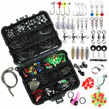 187pcs Fishing Accessories Kit Set Including Fishing Hooks Sinker Weights Fishing Set With Tackle Box - 187Pcs Set - View 3