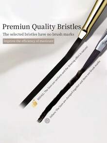 5/3/2 件套美甲刷检查器、指甲线刷、三角形美甲刷（适用于法式线条、网状、花朵、蝴蝶、三角形绘画）、18 毫米细线绘画刷、UV 凝胶 DIY 美甲工具 - 彩色 - 查看 4