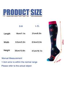 3 Paar Kompressionsstrümpfe für Herren und Damen, geeignet für Fitness-Aktivitäten in Innenräumen und Outdoor wie Basketball, Fußball, Tennis, Wandern, Marathons, Bergsteigen usw. Aus Nylon-Polyester-Mischgewebe gestrickt