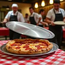 Charola para pizza 40cm - Plateado - Ver 2