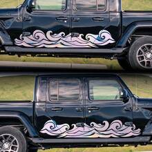 Ocean Flag Vinyl Decals, Banner Decals, Ocean Decals, Ocean Decals, Nature Decals, Car Decals - one-size - View 5