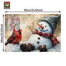 1 pezzo Tappetino antiscivolo per il bagno con motivo di luci di Natale e regali, realizzato in materiale simil-cachemire, con decorazione in pelliccia, adatto per bagni, ingressi, cucine e altre occasioni, lavabile in lavatrice, decorazione natalizia, può essere regalato - Multicolore - Visualizzare 14