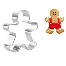 1pc 2.6 Inch Gingerbread Man Cookie Cutter, Stainless Steel Gingerbread Man Shaped Fruit Cookie Cutter, Christmas Party Mold Christmas Christmas Decorations Christmas Pajamas Christmas Gifts Christmas Decor