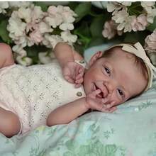 Reborn Baby Full Silicone Lifelike, 48CM Reborn Baby Girl, Lifelike Baby Dolls, Baby Dolls Like Real, Reborn Dolls Lifelike With Accessories - Nhiều màu - Xem 1