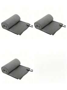 3 Pieces Of Waffle-Weave Golf Towels In Multiple Styles (30cm X 30cm), Golf Club Cleaning Towels
