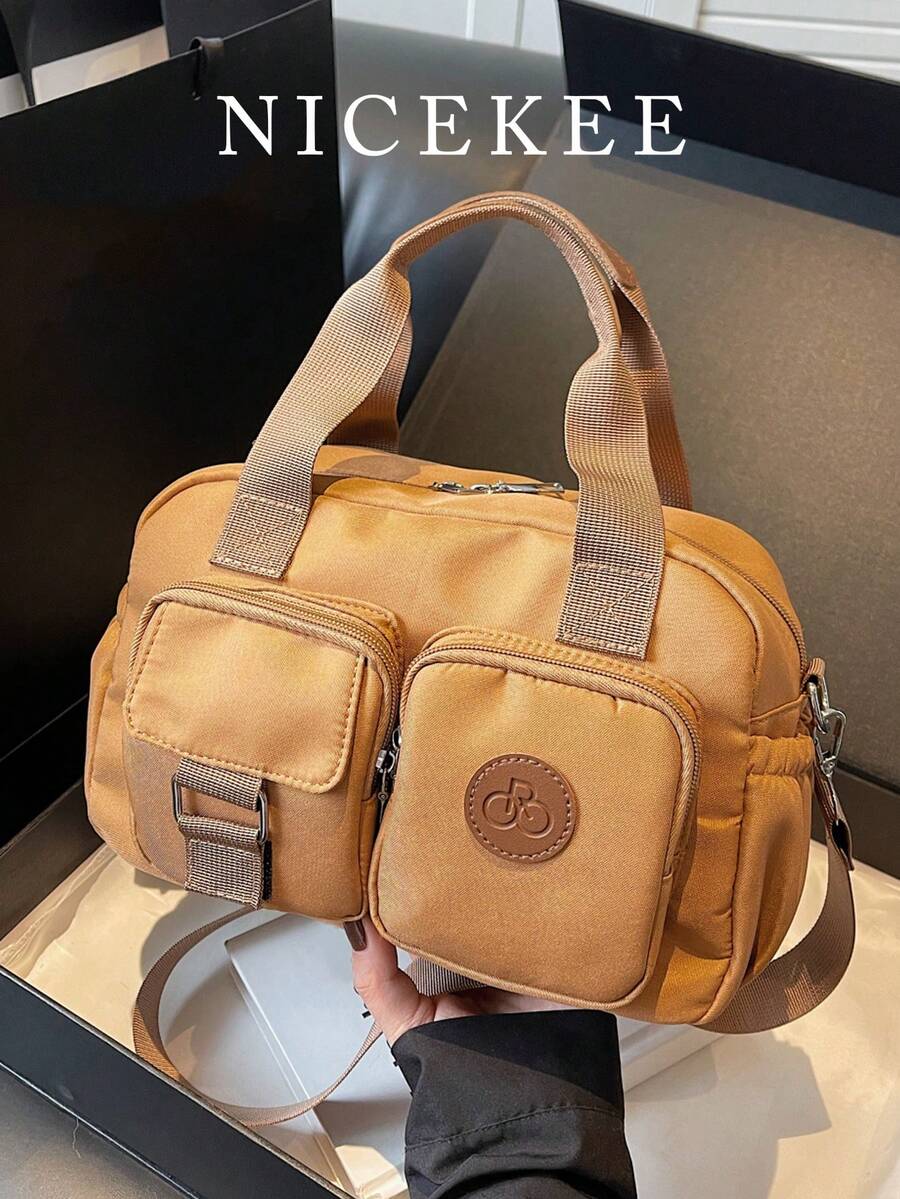 Lässige Mode Damen Handtasche mit großer Kapazität, neue Umhängetasche, minimalistisch elegante Tragetasche, multifunktionale tägliche Schultertasche mit hoher Preis-Leistung und mehreren Taschen, geeignet für Einkaufen und Pendeln