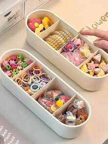 1 Stück Aufbewahrungsbox für Kinderhaaraccessoires, Klappendeckel Mädchen Baby Haargummis, Clips, Haarband Schmuckbox Organizer