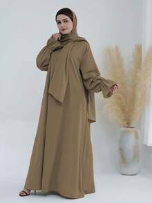 1pc Hijab Nida Fabric, Skin-Friendly & Breathable, Suitable For Women To Wear Casually In Any Occasion, Abaya