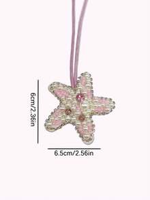 Summer Ocean Style Bag Charm, Starfish, Shell, Crab Pendant Keychain - Multicolor - View 4