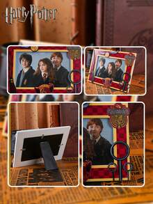 Warner Bros 1PC 哈利·波特官方授权相框哈利·波特赫敏罗恩霍格沃茨格兰芬多金色飞贼玻璃相框电影周边派对装扮道具可更换照片时尚创意房间桌面装饰圣诞节万圣节生日惊喜礼物送给家人和朋友哈利爱好者 - 彩色 - 查看 5