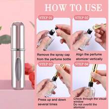 1/5/10pcs, 5ml Perfume Atomizer Reusable Spray Bottle, Portable Travel Perfume Spray Bottle, Perfume Spray, Mini Perfume Sample Bottle, Perfume Bottle - 銀色 - 查看 3