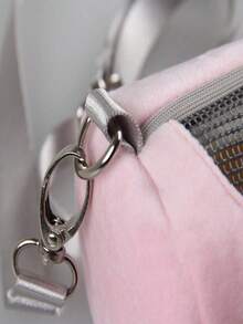 Hamster Travel Carrier Bag Round Crossbody Bag Portable Hamster Pet Bag Handbag With Adjustable Single Shoulder Strap Small Pet Supplies - Multicolor - View 4