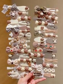 15pcs/Set Cute Colorful Hair Clips For Girls - Multicolor - View 1