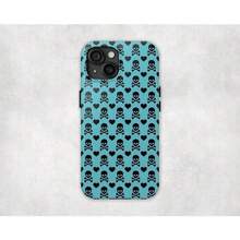 Blue Skully |     Skull N Crossbones Y2K Emo Goth Aesthetic Tough Phone Case - 混合顏色 4 - 查看 2