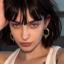 1pc 2g (6mm) Vintage 316L Stainless Steel Earrings, Magnetic Earrings For Women, Can Be Used As Ear Piercing Jewelry, Punk Style DIY - 1682 - View 6