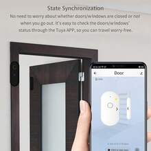 Tuya WiFi Door Window Detector Smart Life APP Remote Control Notification Alarm Sensor Compatible With Alexa Assistant