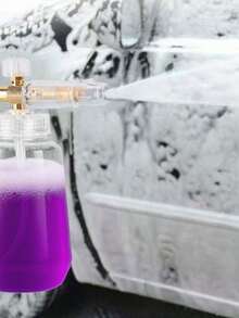 High-Pressure Foam Cannon, Adjustable Foam Lance With Aluminum Body, For Home Car Wash Foam Blaster, Car Wash Cleaning Bottle, Car Wash Kit, Car Accessories