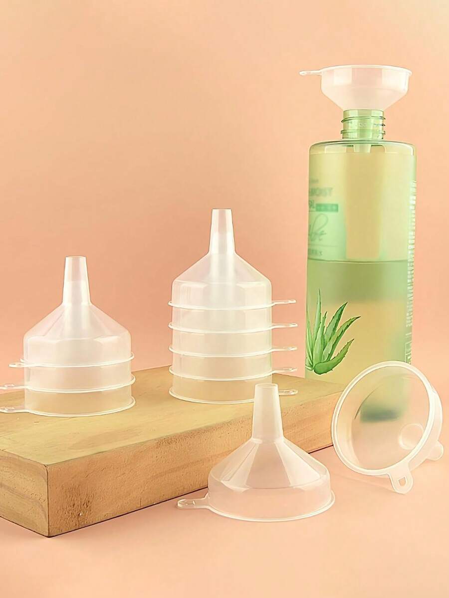 4/1pc/ Three Pieces Set (Including Test Tube And Dropper) Kitchen Funnel Filling Bottle, Water Bottle Funnel Can Be Used For Liquids And Powders, Small Funnel Suitable For Kitchen Juice, Laboratory Skin Care, Toner, Essential Oil, Reusable, Kitchen Small Tools