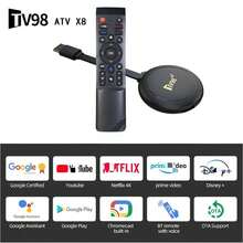 Q96 OHP A TV98 ATV X8 电视棒 4G 5G 高清 4K 安卓 14 无线 H.265 高清双 Wifi 64GB 全志 H313 四核 8K 语音遥控智能电视盒 - 黑色 - 查看 4