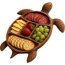 Octopus Serving Tray: Creative Octopus Charcuterie Board – Multi-Compartment Food Platter For Dried Fruits, Sweets, And Snacks – Stylish Party Platter For Home And Buffets - con rùa - Xem 5