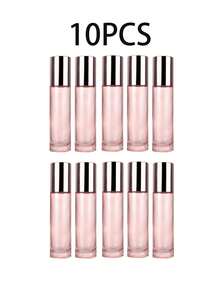 10/5/1件 10ml 玫瑰金精油滾珠瓶 玻璃瓶附額外不鏽鋼珠 便攜尺寸 精緻小巧 可重複使用 旅行配件 玫瑰金 透明 霧面白（多色可選） - 玫瑰金 - 查看 12