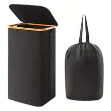 1 szt. Odłączany kosz na pranie z uchwytami, 100 l składany kosz na brudne ubrania z pokrywką