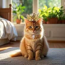 1pc Shiny Pet Crown Hat, Adjustable Birthday Party Costume, Cat/Dog Holiday Decor Crown Headpiece Gift - Multicolor - View 2