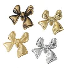 Luxury French Brass Creative Bow-Knot Pure Copper Pull Handle, Chrome Gold Plated Cabinet Drawer Cupboard Door Knob, Solid Brass - Multicolor - View 6