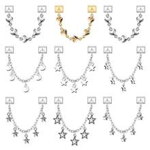 Pulseira modular DIY de duas voltas, decorada com flores, borboletas, corações, estrelas e luas. Ideal como presente para amigos e casais, perfeita para o Natal, Ano Novo, Halloween e Dia dos Namorados. Design encantador, feita em aço inoxidável. - M292969 M292970 - Ver 7