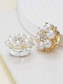 1/2/4 件女士水钻纽扣套、水晶纽扣套、可拆卸夹扣套、服装用水晶花式纽扣、带钳子的纽扣按扣，适用于礼服、晚礼服、衬衫配饰，铅色 - 彩色 - 查看 7