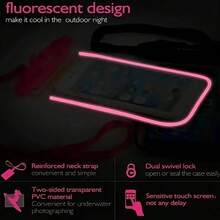 1个精心制作的防水手机壳，采用优质PVC材料经特殊工艺处理，防水性能和密封性极佳，方便实用的PVC手机袋。 - 彩色 - 查看 11