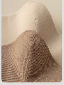 4 Pairs Women's Seamless Elastic Calf High Socks, Casual Everyday Wear, Spring/Autumn