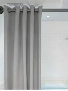 1 件装可调节不锈钢衣橱杆，可伸缩浴室毛巾杆，衣架，窗帘杆，衣柜挂杆，可伸缩浴帘杆，阳台杆 - 无需钻孔，适用于窗帘、门和卧室衣物收纳 - 彩色 - 查看 4