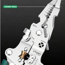 Multi-Functional Folding Wire Stripper, Crimping Pliers, Cutting Pliers, Electrician Specialized Tool